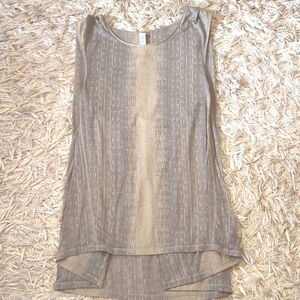 Lululemon Salutation Savasana Tank Top, Size 6, Cashew, Sheer, Breezy